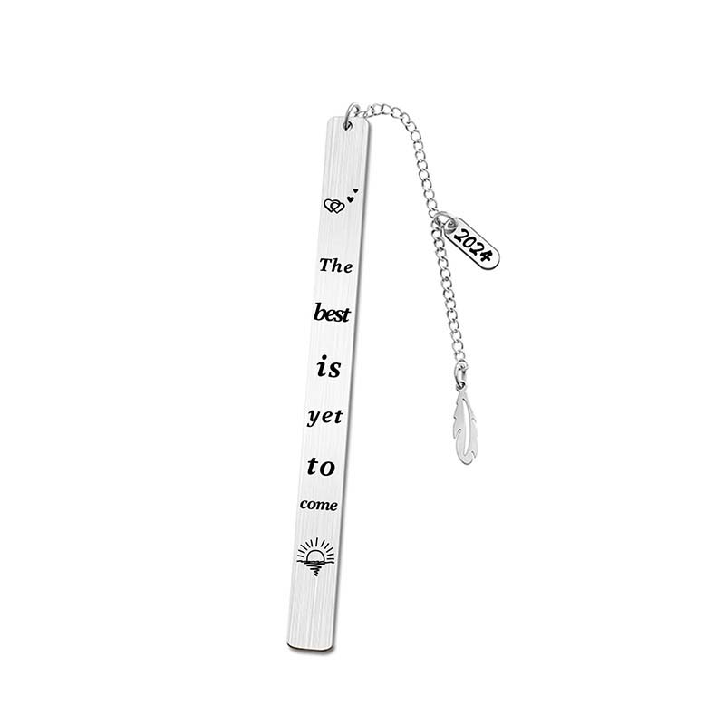 Oval Pendant With Leaves Teacher Bookmark