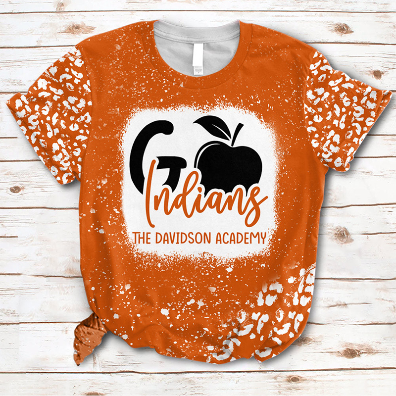 Personalized Go Cheer Up Mascot Teacher Printed T-Shirt