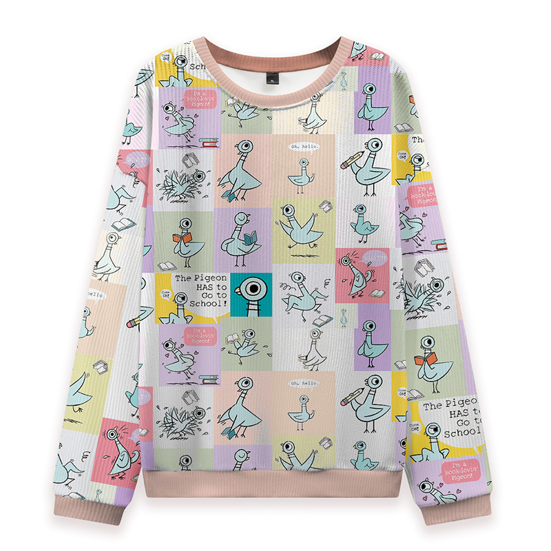 The Pigeon Has To Go To School Teacher Ugly Knit Sweatshirt