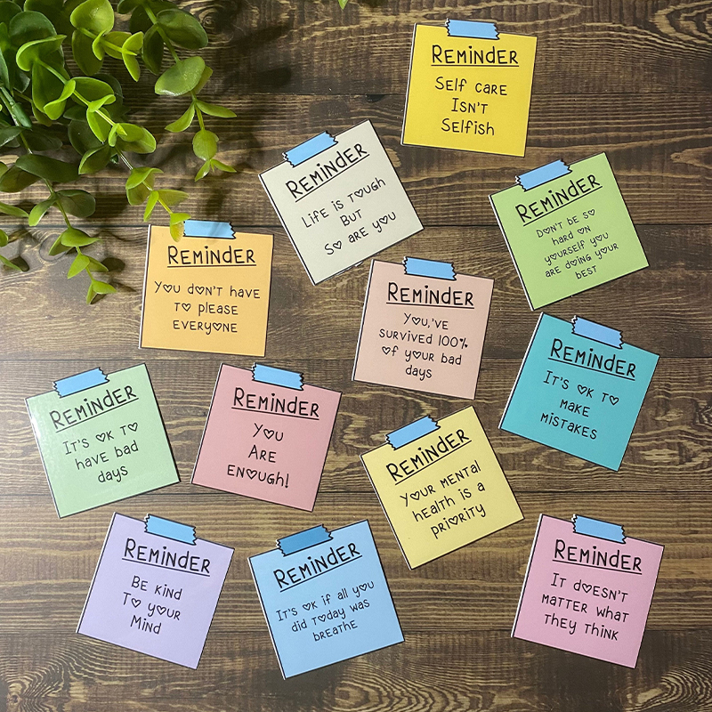Mental Health Reminder Teacher Stickers