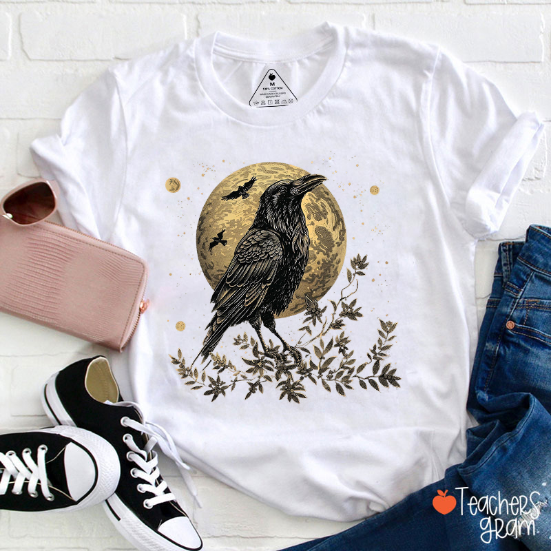 Raven Moon Teacher T-Shirt