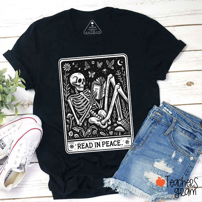Read In Peace Teacher T-Shirt
