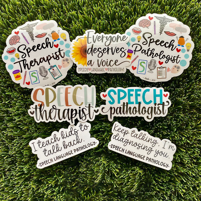 Speech Therapist Teacher Stickers