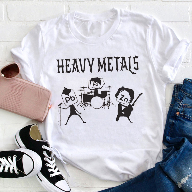 Heavy Metals Rocks Chemistry Teacher T-Shirt