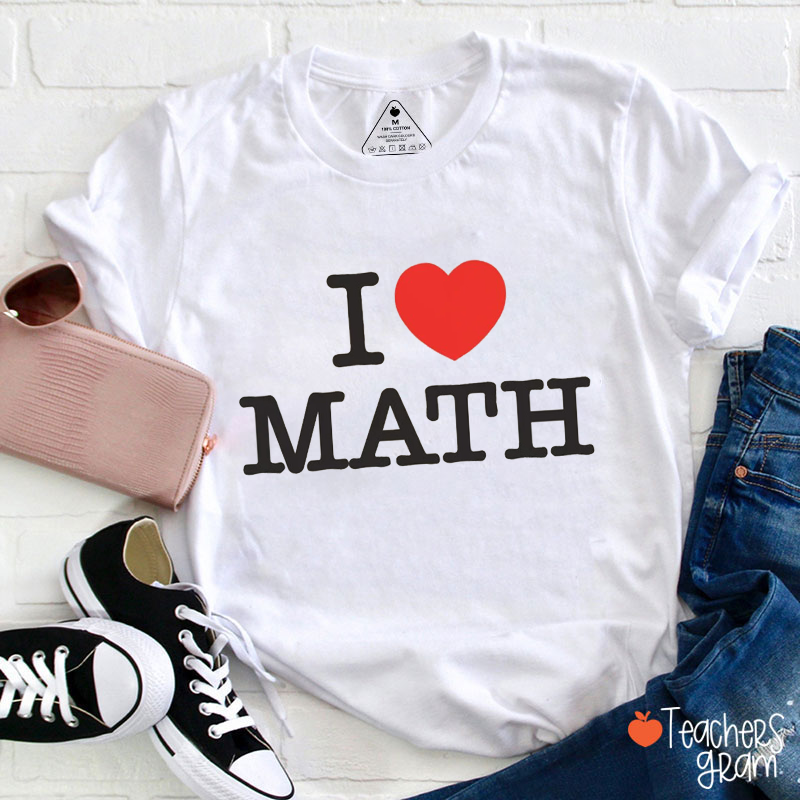 Personalized Subject Heart Teacher T-Shirt