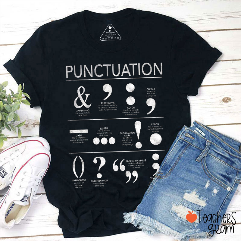 Funny Punctuation Teacher T-Shirt