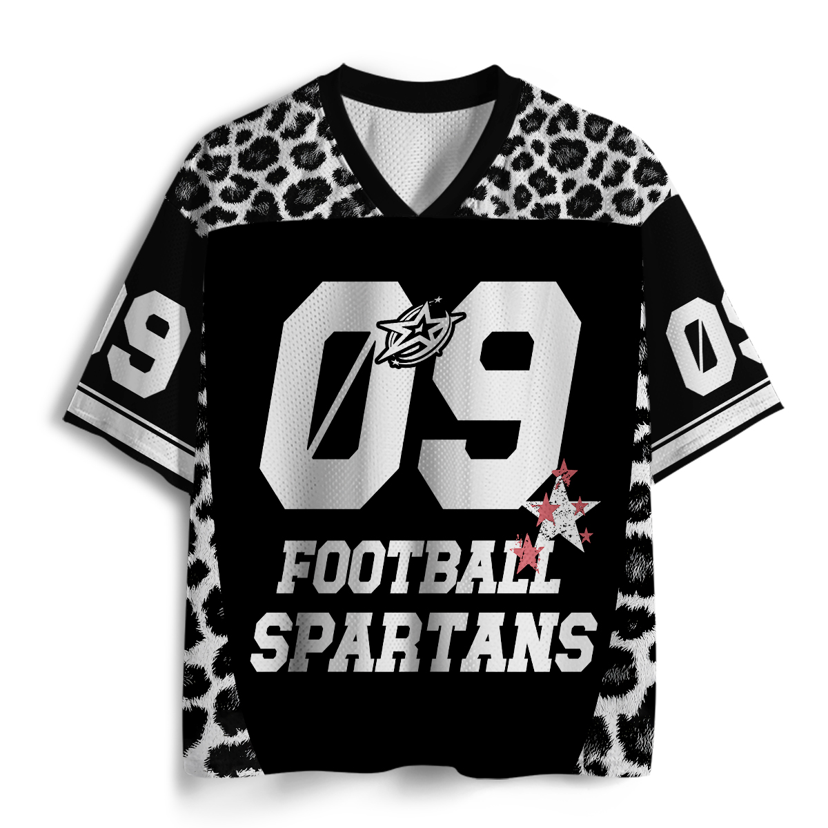 Personalized Mascot And Sport Leopard Teacher Mesh Jersey
