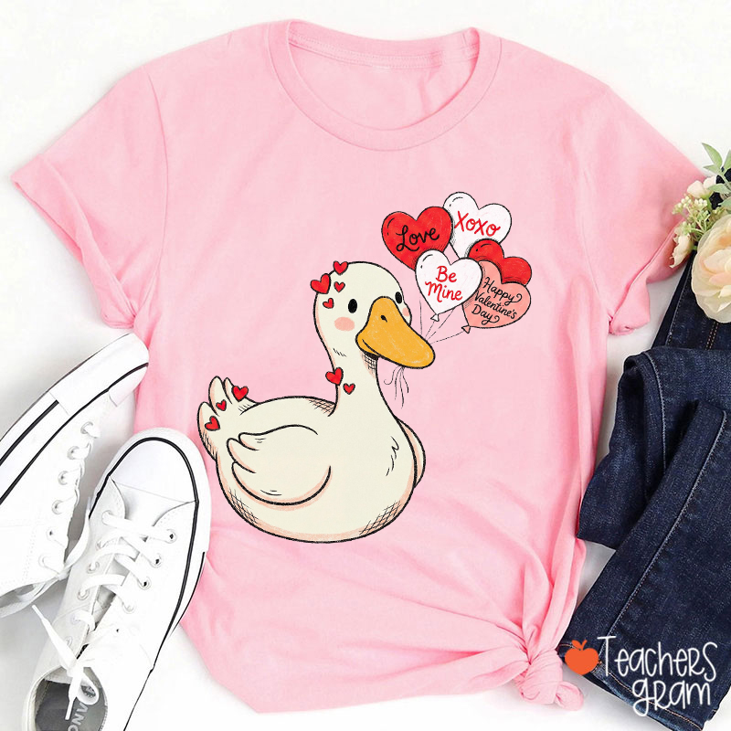 Love XOXO Be Mine Happy Valentine's Day Teacher T-Shirt