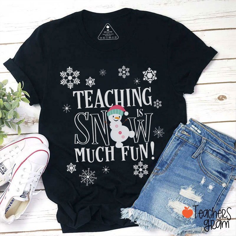 Teaching Snow Much Fun Teacher T-Shirt