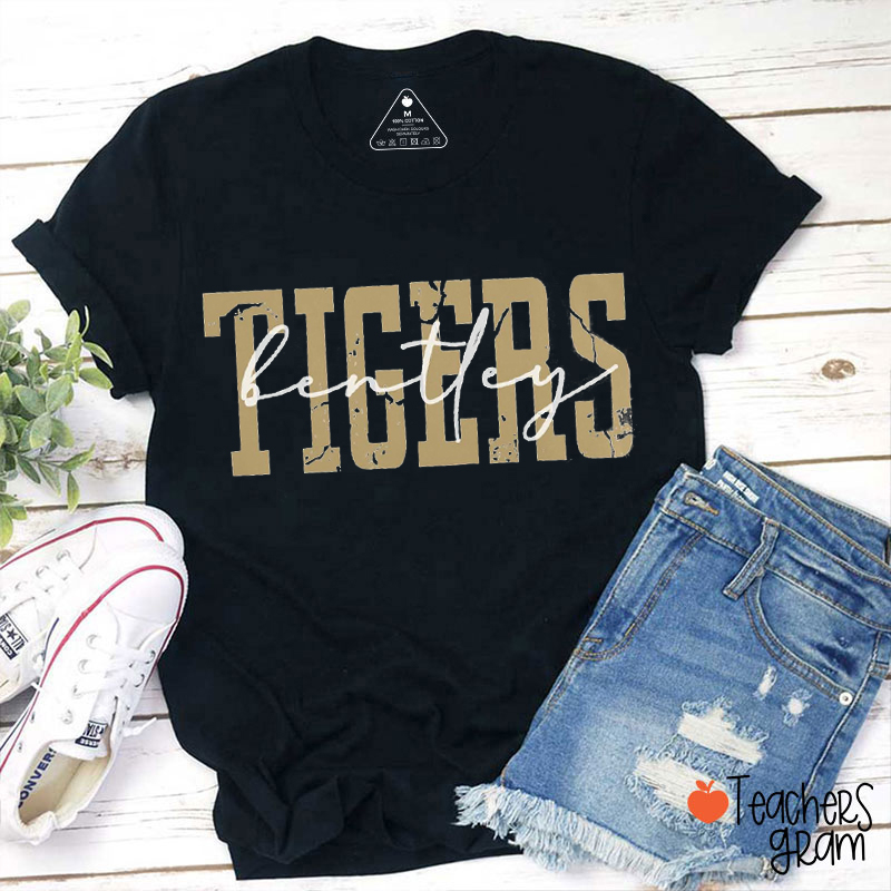 Personalized Mascot And Name Game Day Teacher T-Shirt