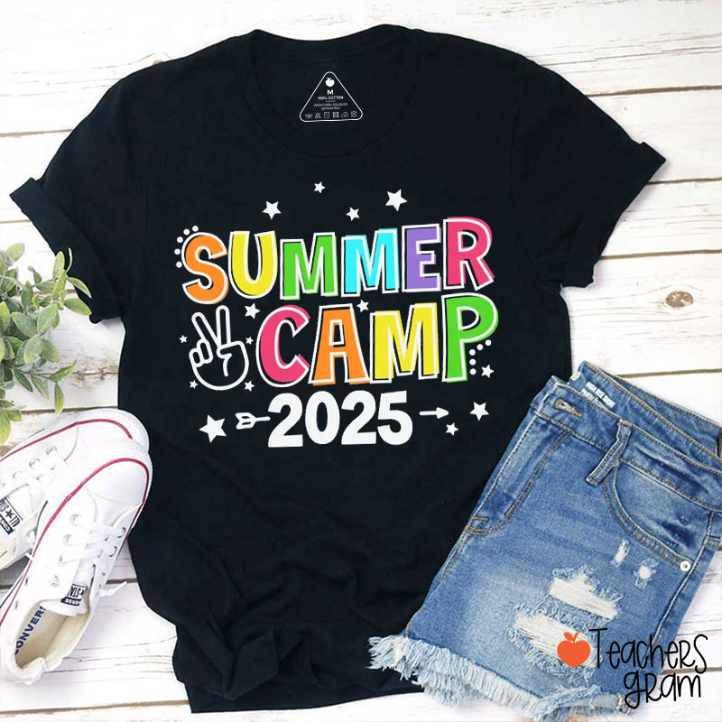 Personalized Hooray Summer Camp Teacher T-Shirt