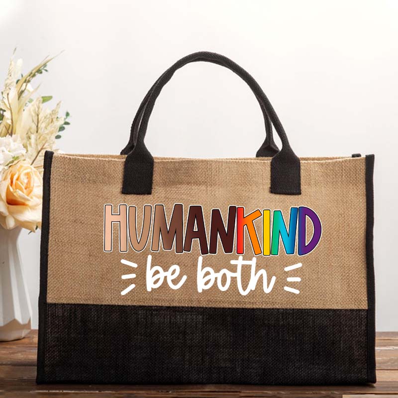 Human Kind Be Both Teacher Cotton Tote Bag