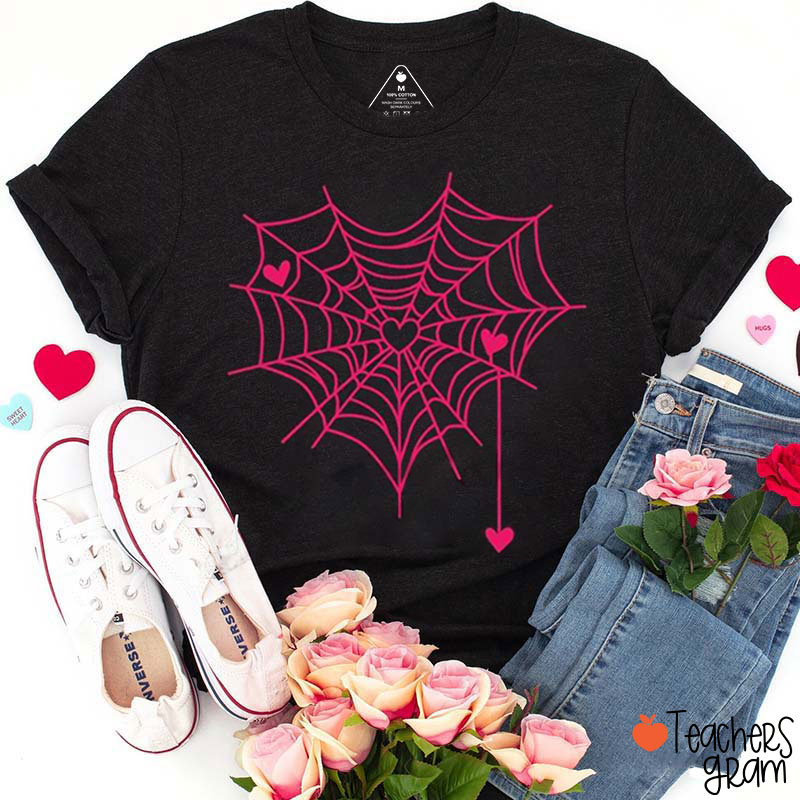 Love Spider Web Teacher T-Shirt