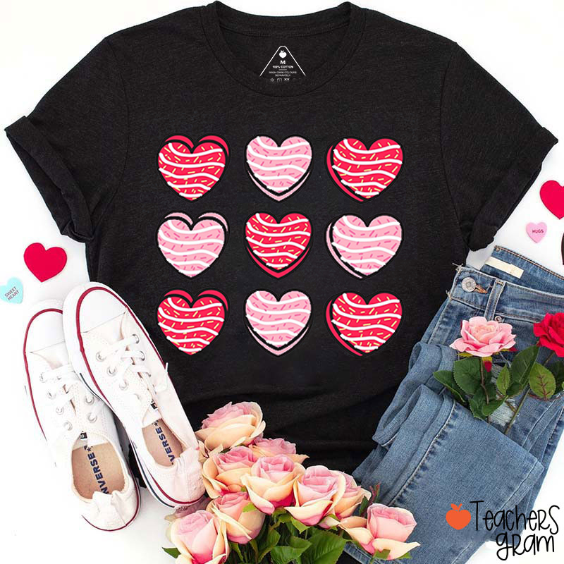 Cookie Heart Valentines Day Teacher T-Shirt