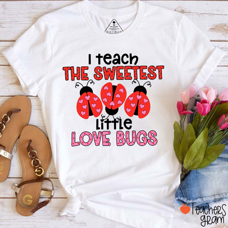 I Teach The Sweetest Little Love Bugs Teacher T-Shirt