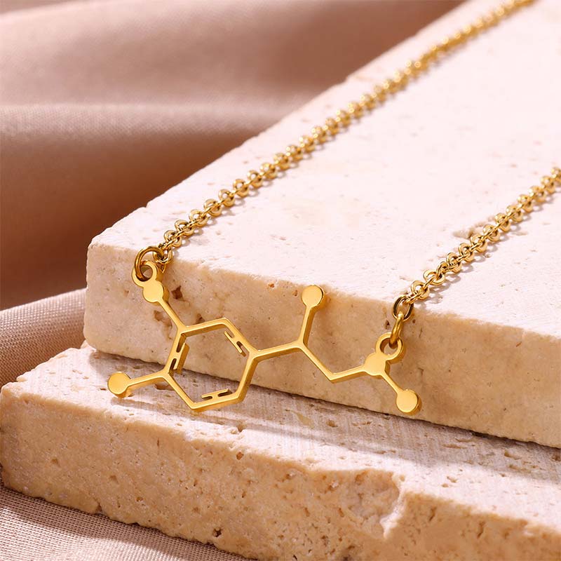 Dopamine Molecule Teacher Necklace