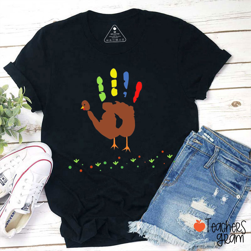 Thankful Turkey Teacher T-Shirt