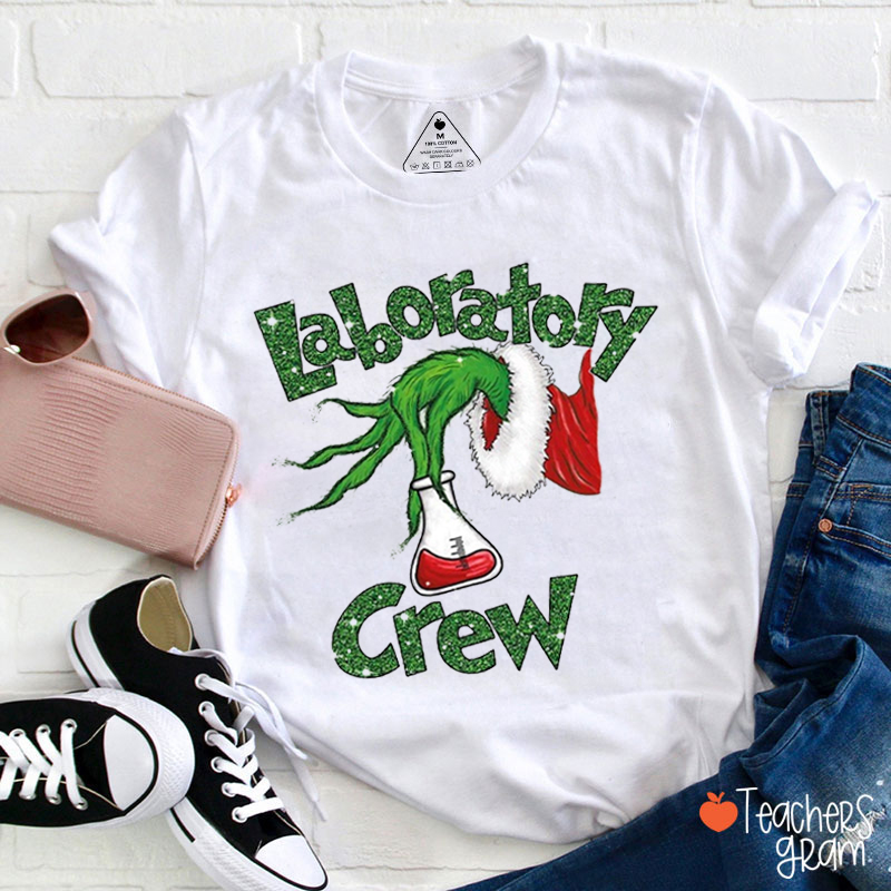 Laboratory Crew Christmas Teacher T-Shirt