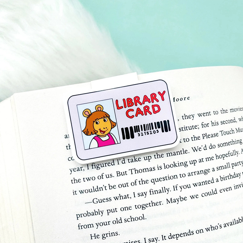 Little Sister Library Card Teacher Magnetic Bookmark