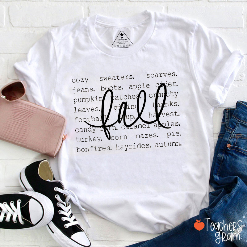 Fall Definition Teacher T-Shirt