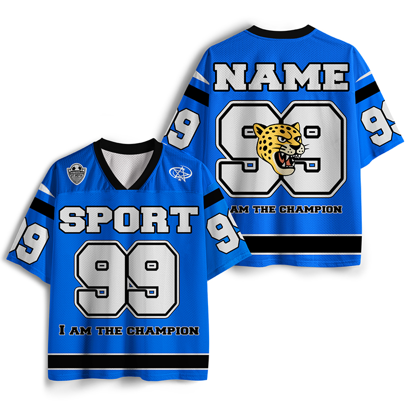 Personalized Name And Number I Am The Champion Teacher Mesh Jersey