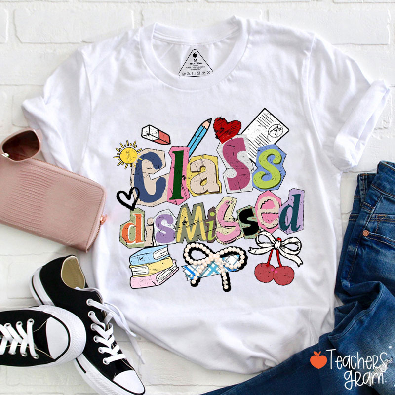 Retro I Love You All Class Dismissed Teacher T-Shirt