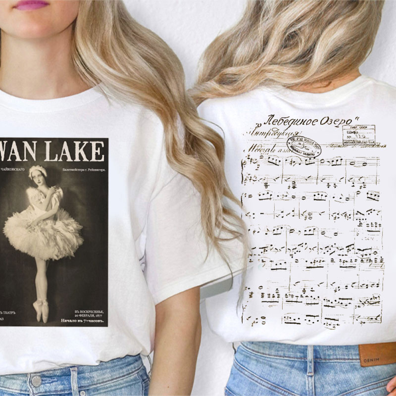 Swan Lake Teacher Two Sided T-Shirt