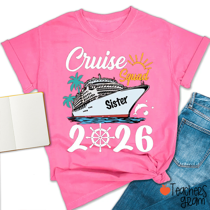 Personalized Cruise Squad Matching Family Vacation Teacher T-Shirt