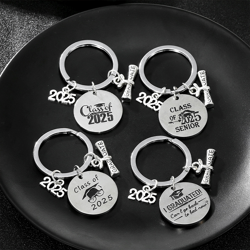 Graduation Season Gift Stainless Steel Teacher Keychain