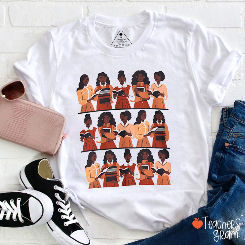 Brown Girls Read Teacher T-Shirt