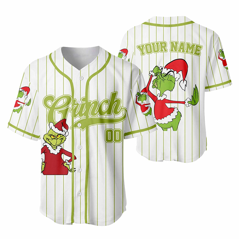 Personalized Name And Number The Green Guy Teacher Baseball Jersey