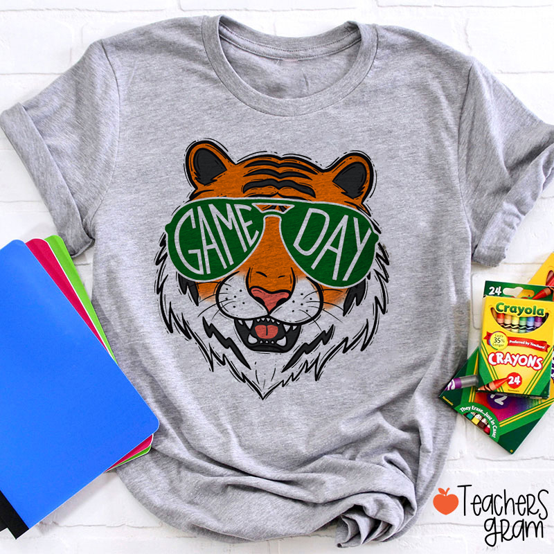 Personalized Glasses Mascot Game Day School Spirit Teacher T-Shirt