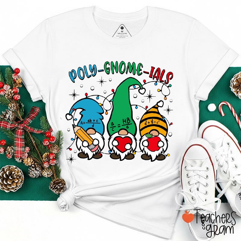 Poly Gnome Ials Math Teacher T-Shirt