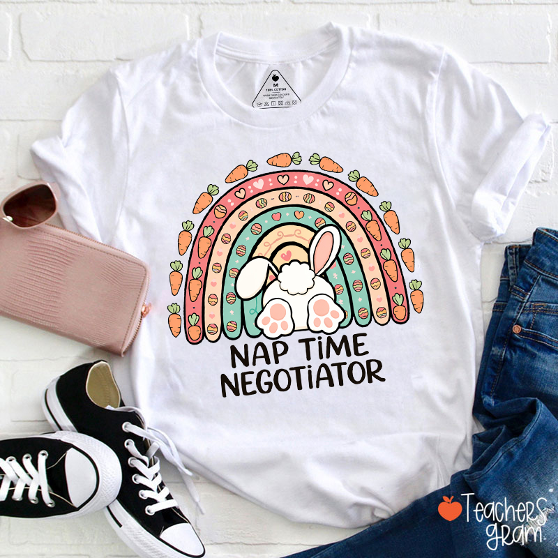 Nap Time Negotiator Teacher T-Shirt