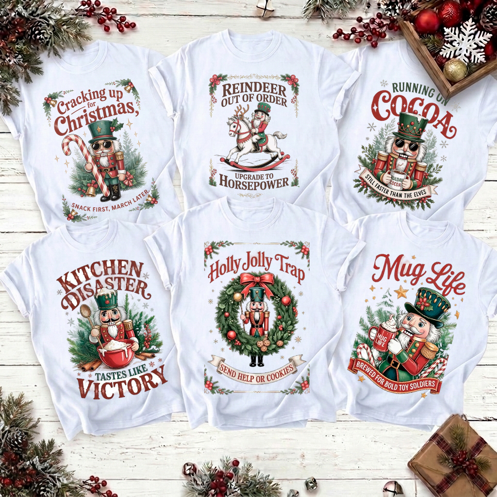 Personalized Humorous Christmas Figure Design Teacher T-Shirt