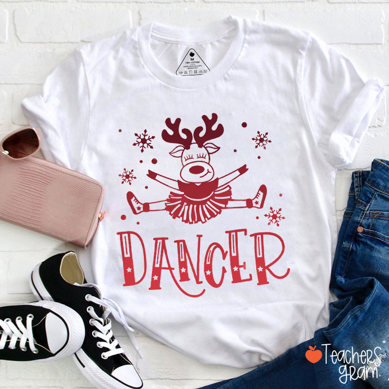 Reindeer Dancer Teacher T-Shirt