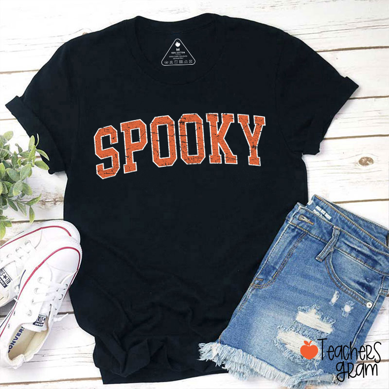 Spooky Halloween Teacher T-Shirt