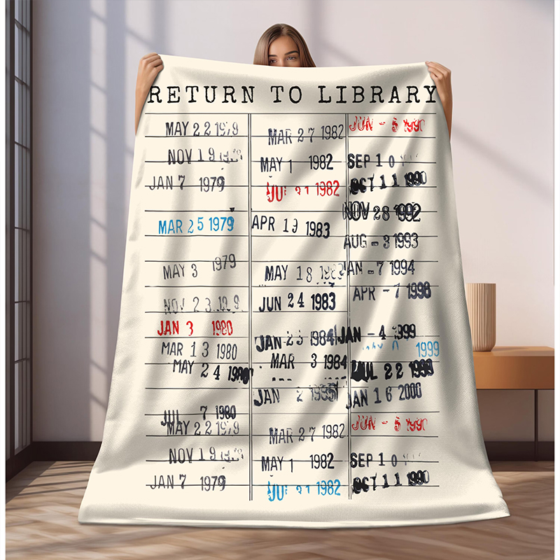 Return To Library Teacher Blanket
