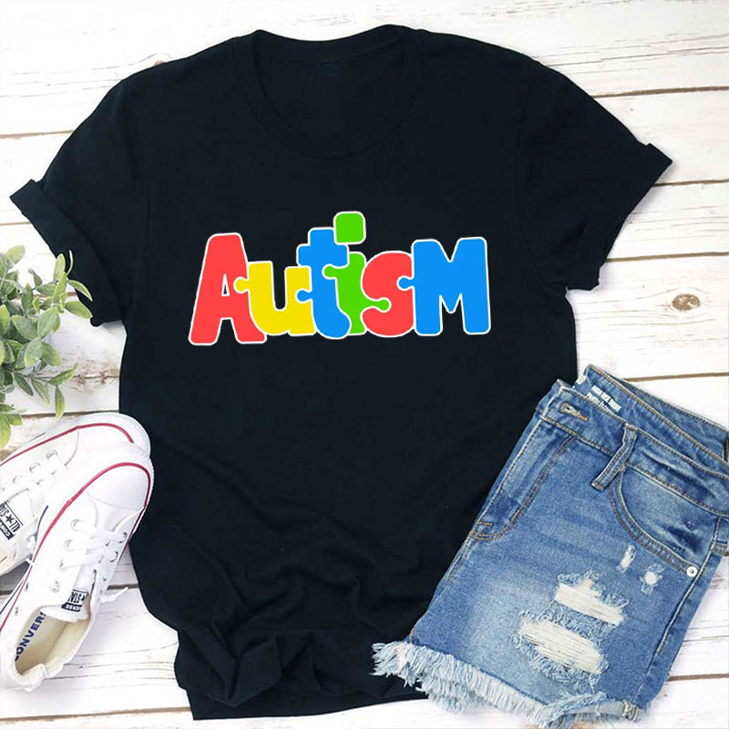 Puzzle Autism Teacher T-Shirt