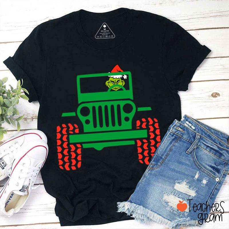 Stealing Christmas With A Truck Teacher T-Shirt