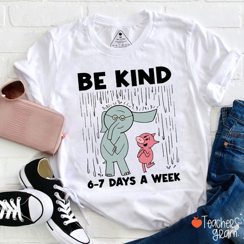 Trendy Six Seven Be Kind Teacher T-Shirt