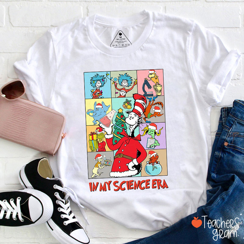 In My Science Era Children's Books Christmas Teacher T-Shirt