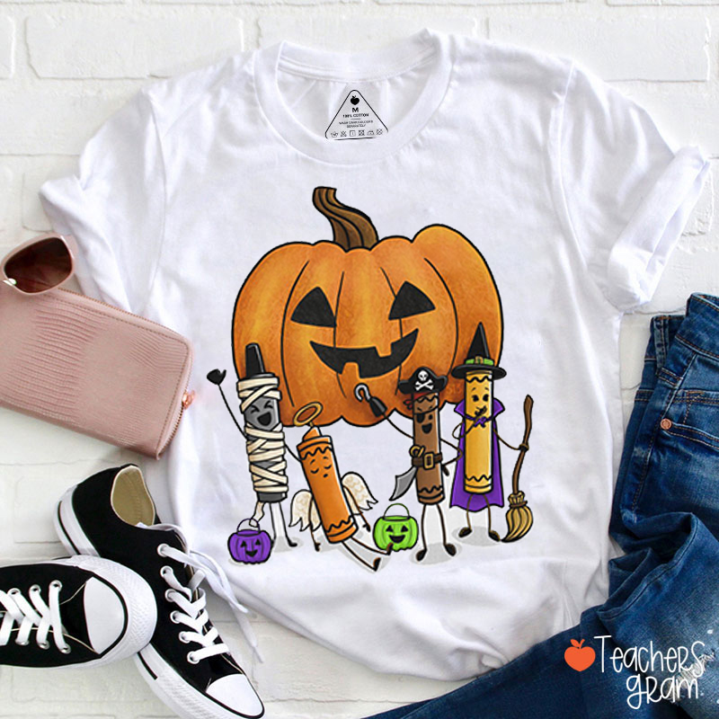 Halloween Pastel Teacher T-Shirt