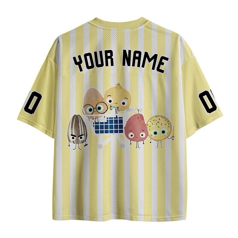 Personalized Name And Grade Cartoon Character Teacher Mesh Jersey