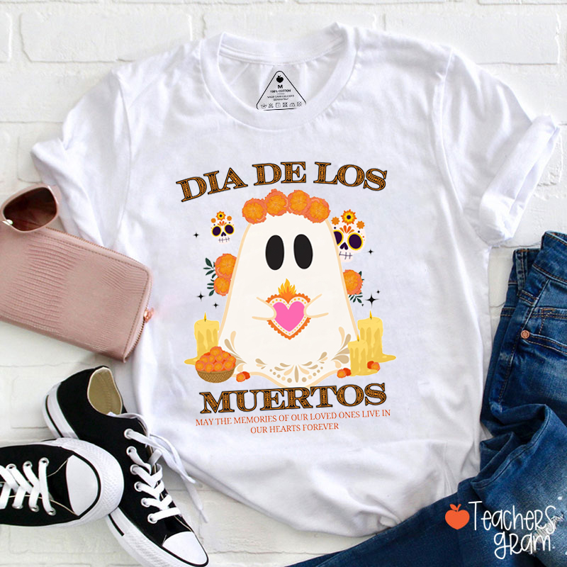 Dia De Los Muertos Ghost Spanish Teacher T-Shirt