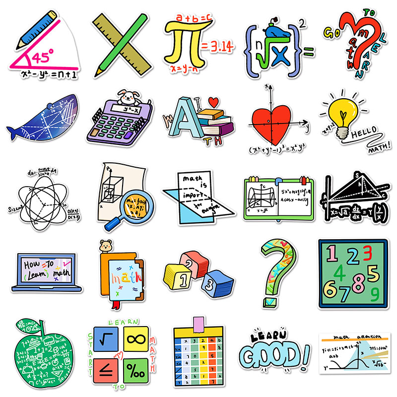 Mathematical Formul 50 PCS Stickers Pack Stickers