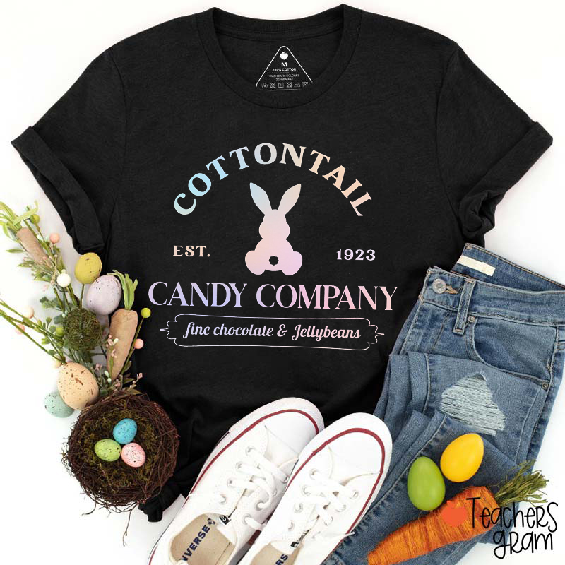 Cottontail Candy Company Teacher T-Shirt