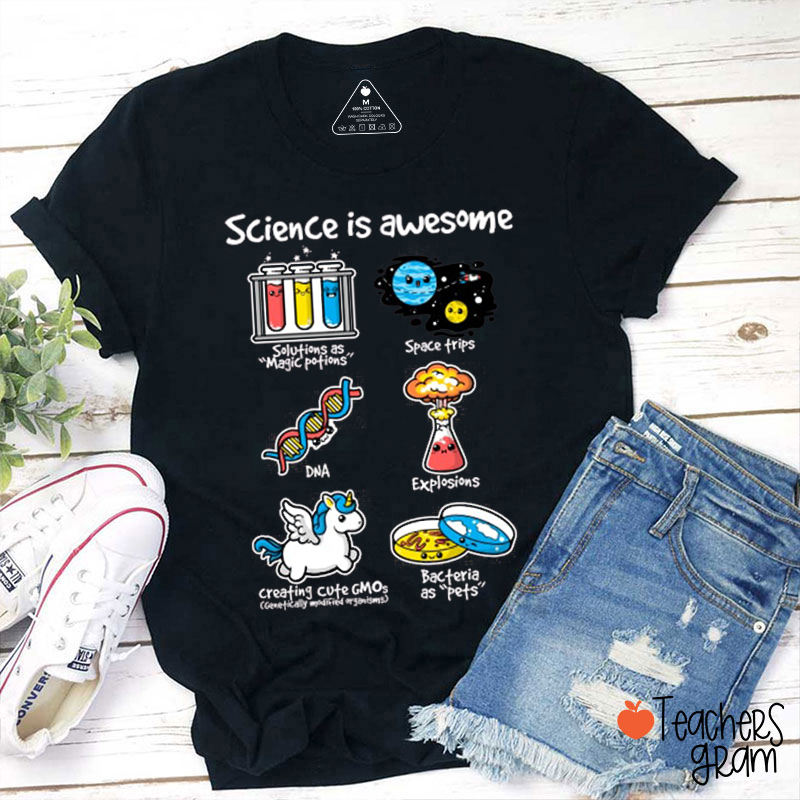 Science Is Awesome Teacher T-Shirt