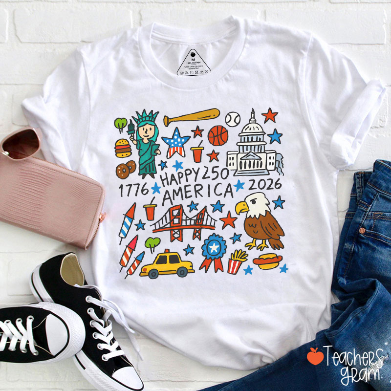 Comfort Colors America 250th Anniversary Teacher T-Shirt