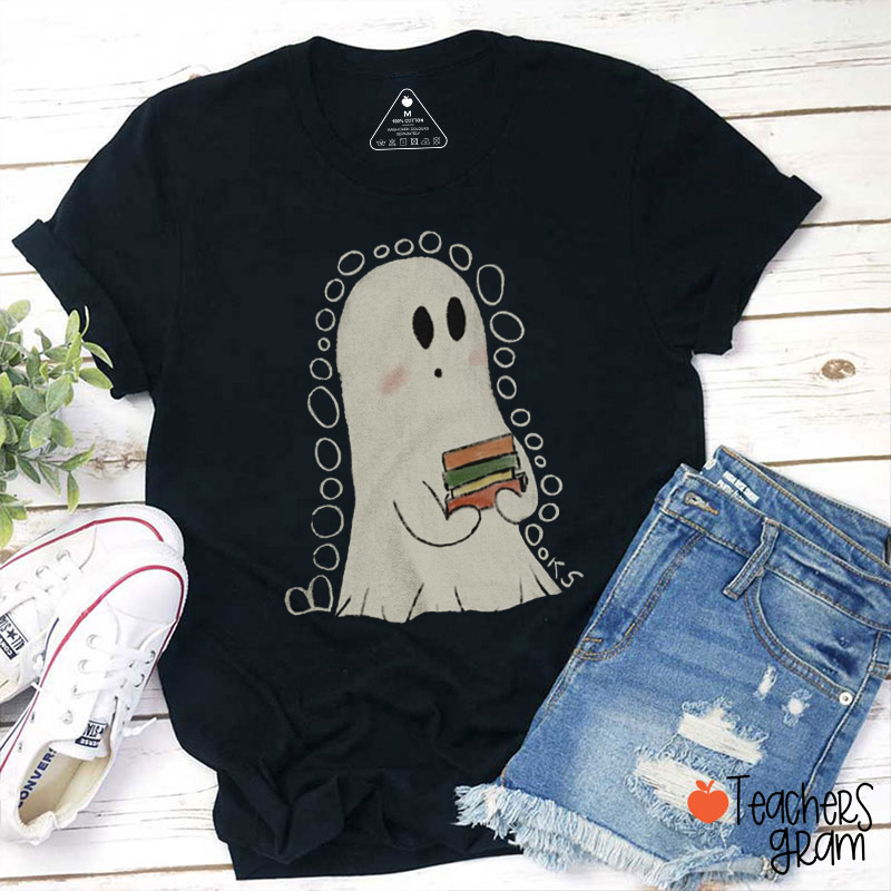Boooooks Read Ghost Teacher T-Shirt